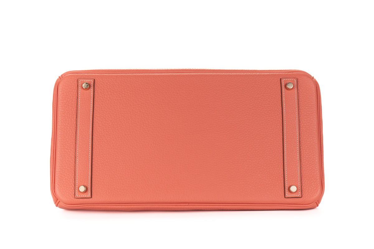 Hermès Birkin 40 Crevette Clemence Gold Hardware - view 6