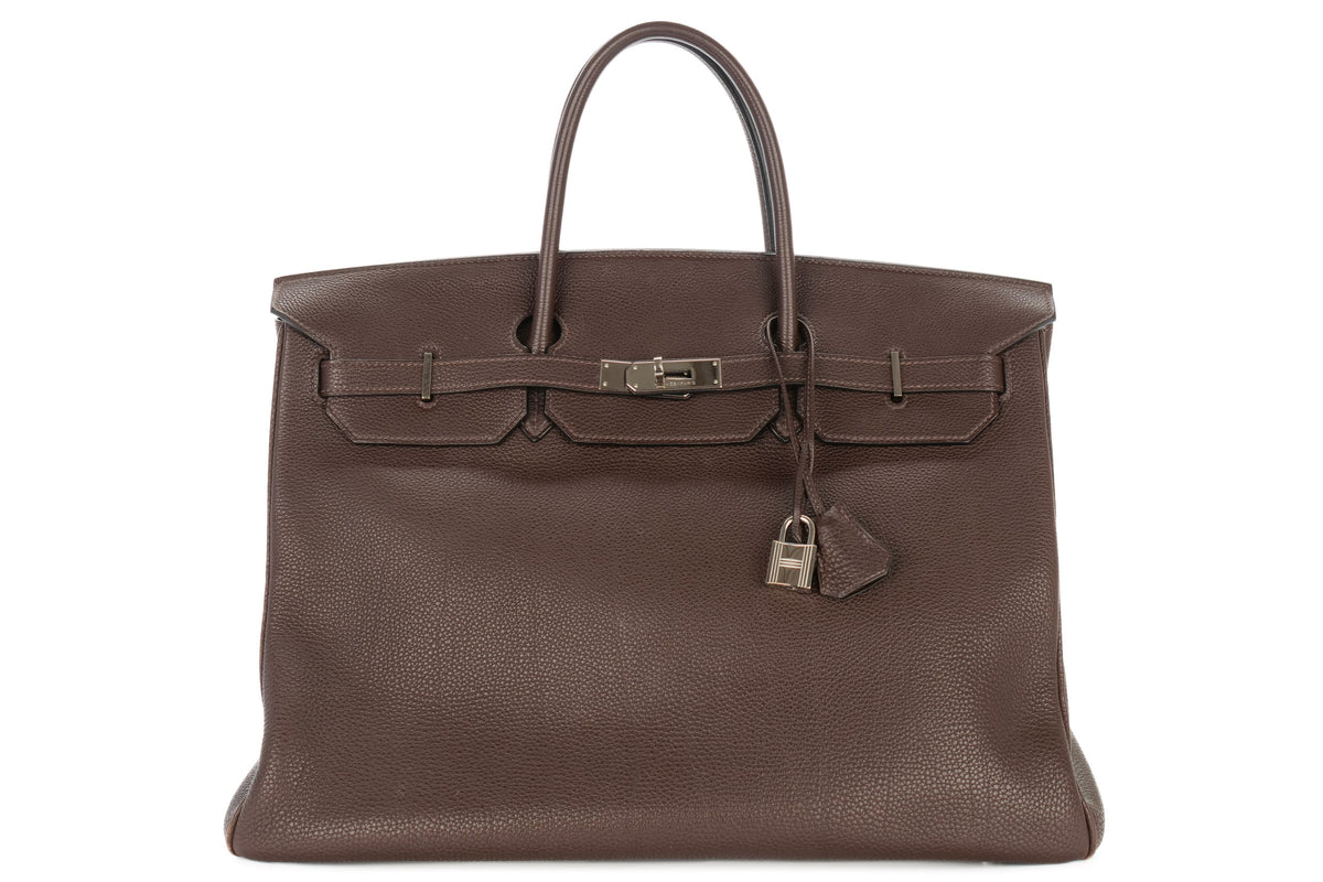 Hermès Birkin 40 Ebene Togo Palladium Hardware - view 1