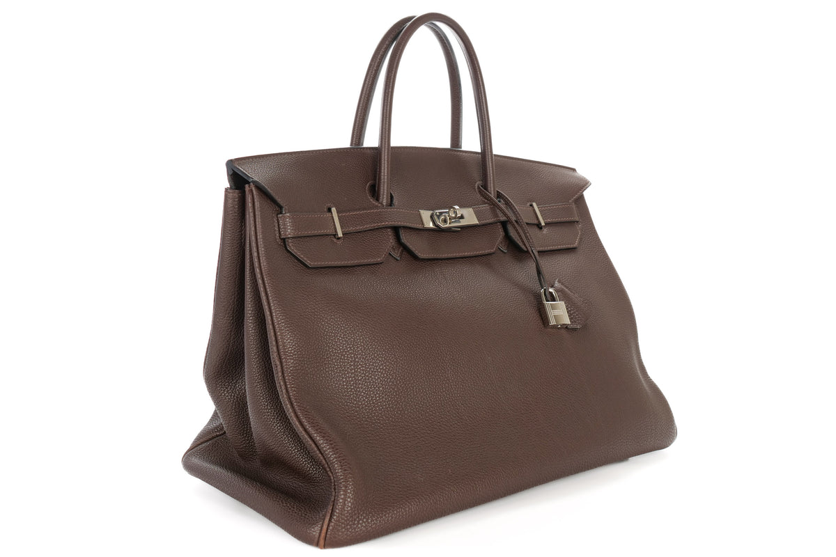 Hermès Birkin 40 Ebene Togo Palladium Hardware - view 2