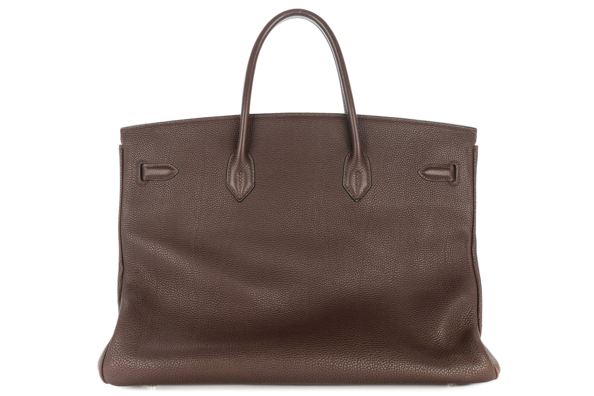 Hermès Birkin 40 Ebene Togo Palladium Hardware - view 3