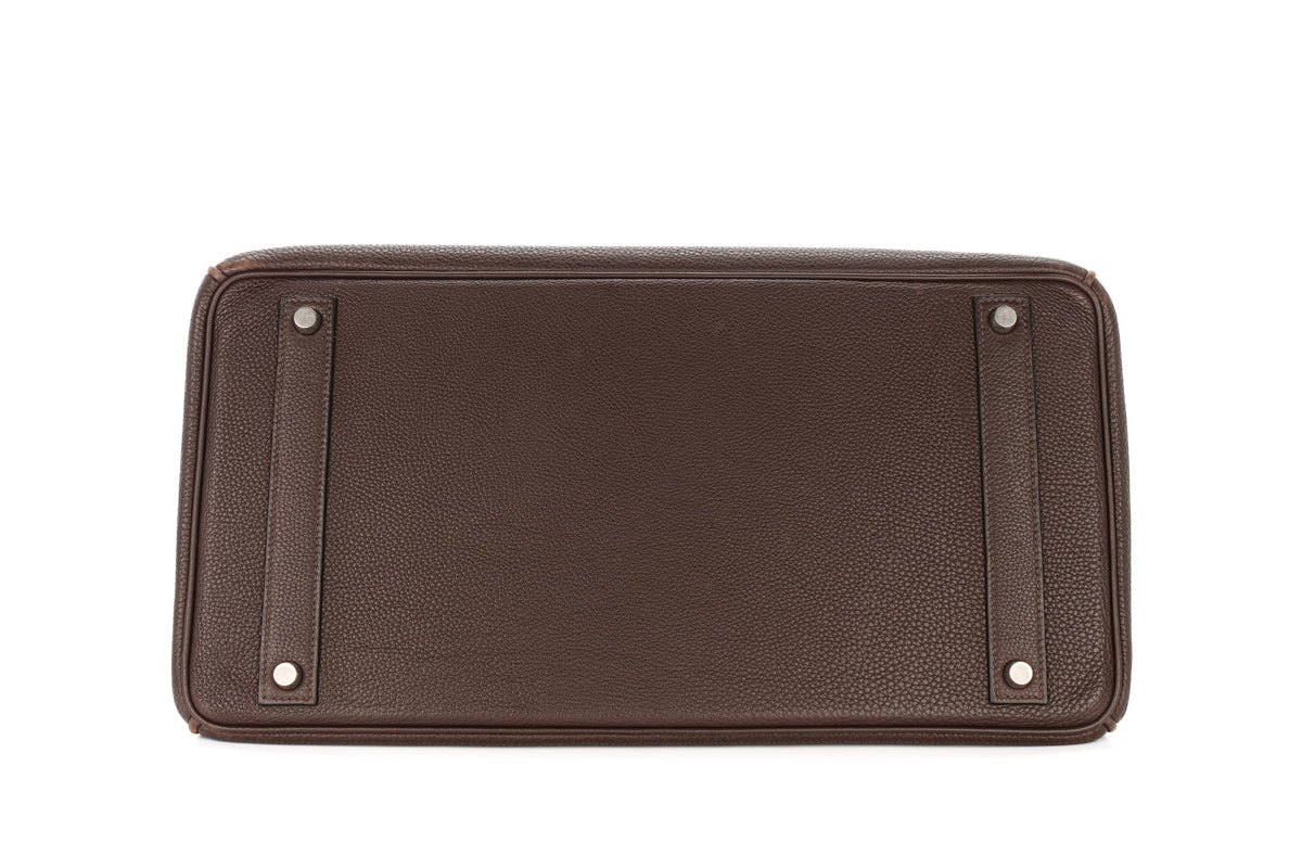 Hermès Birkin 40 Ebene Togo Palladium Hardware - view 6