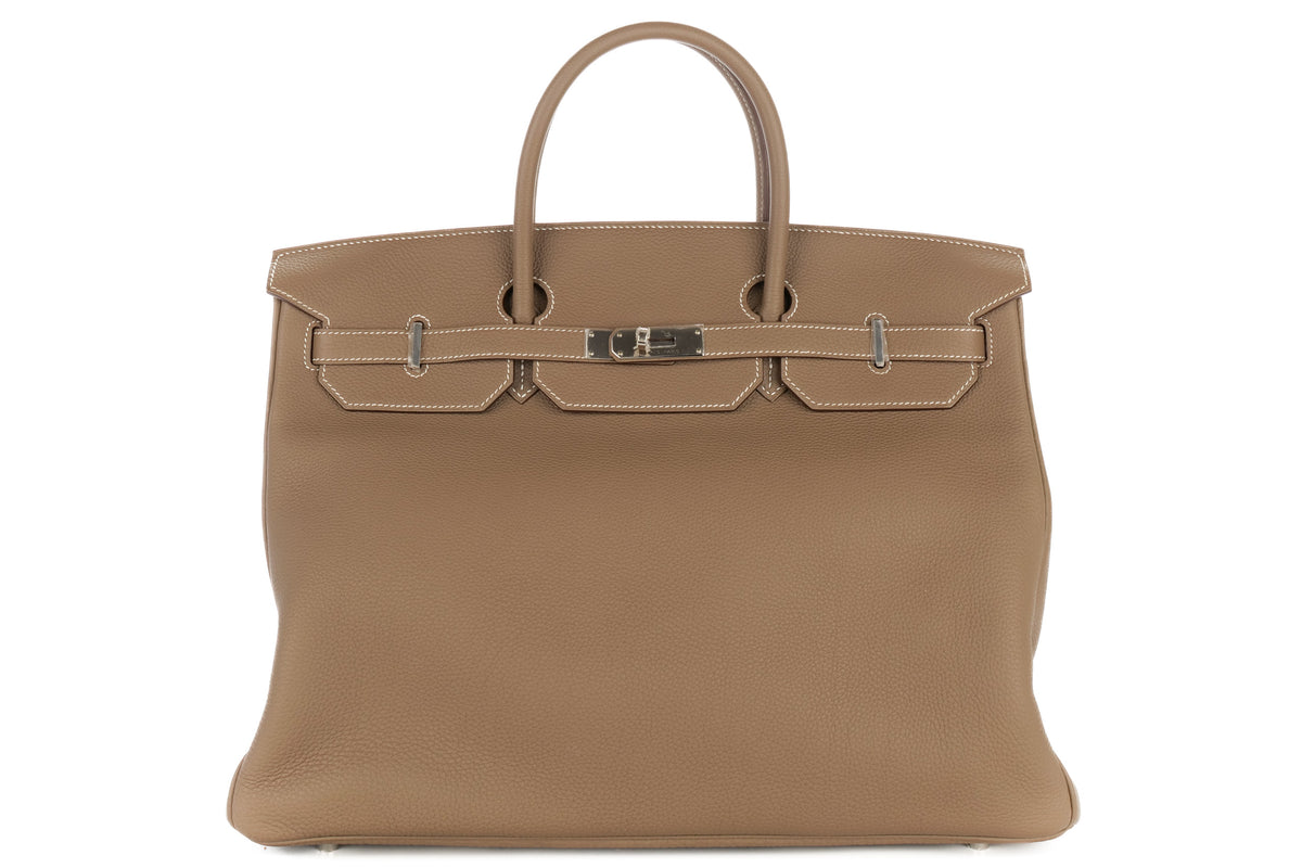 Hermès Birkin 40 Etoupe Togo Palladium Hardware - view 1