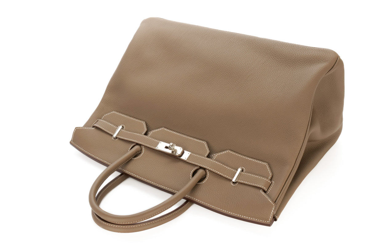 Hermès Birkin 40 Etoupe Togo Palladium Hardware - view 8