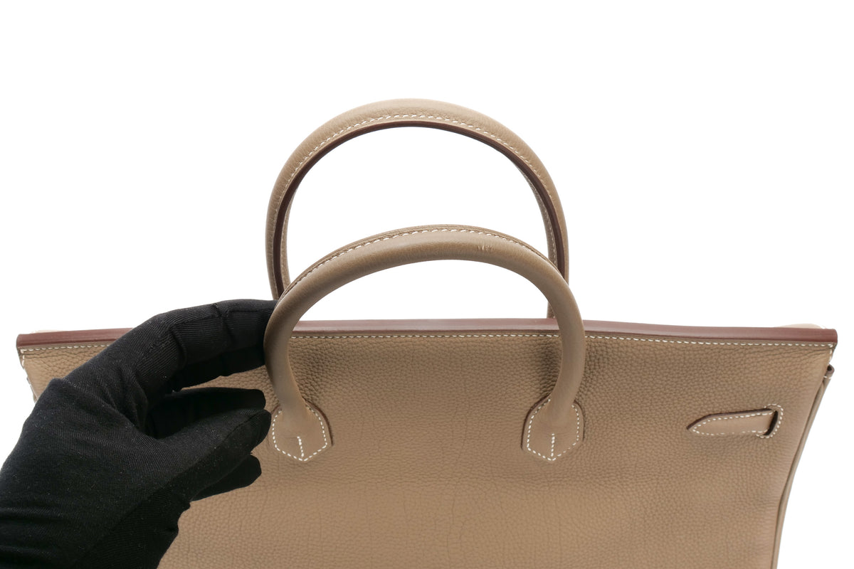 Hermès Birkin 40 Etoupe Togo Palladium Hardware - view 9