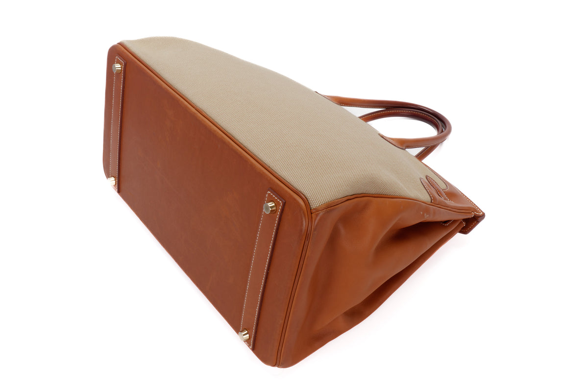 Hermès Birkin 40 Flag Canvas Permabrass Hardware - view 9