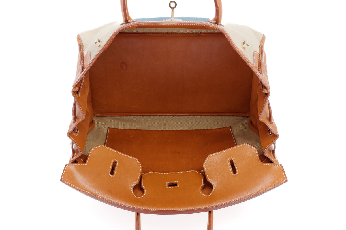 Hermès Birkin 40 Flag Canvas Permabrass Hardware - view 13