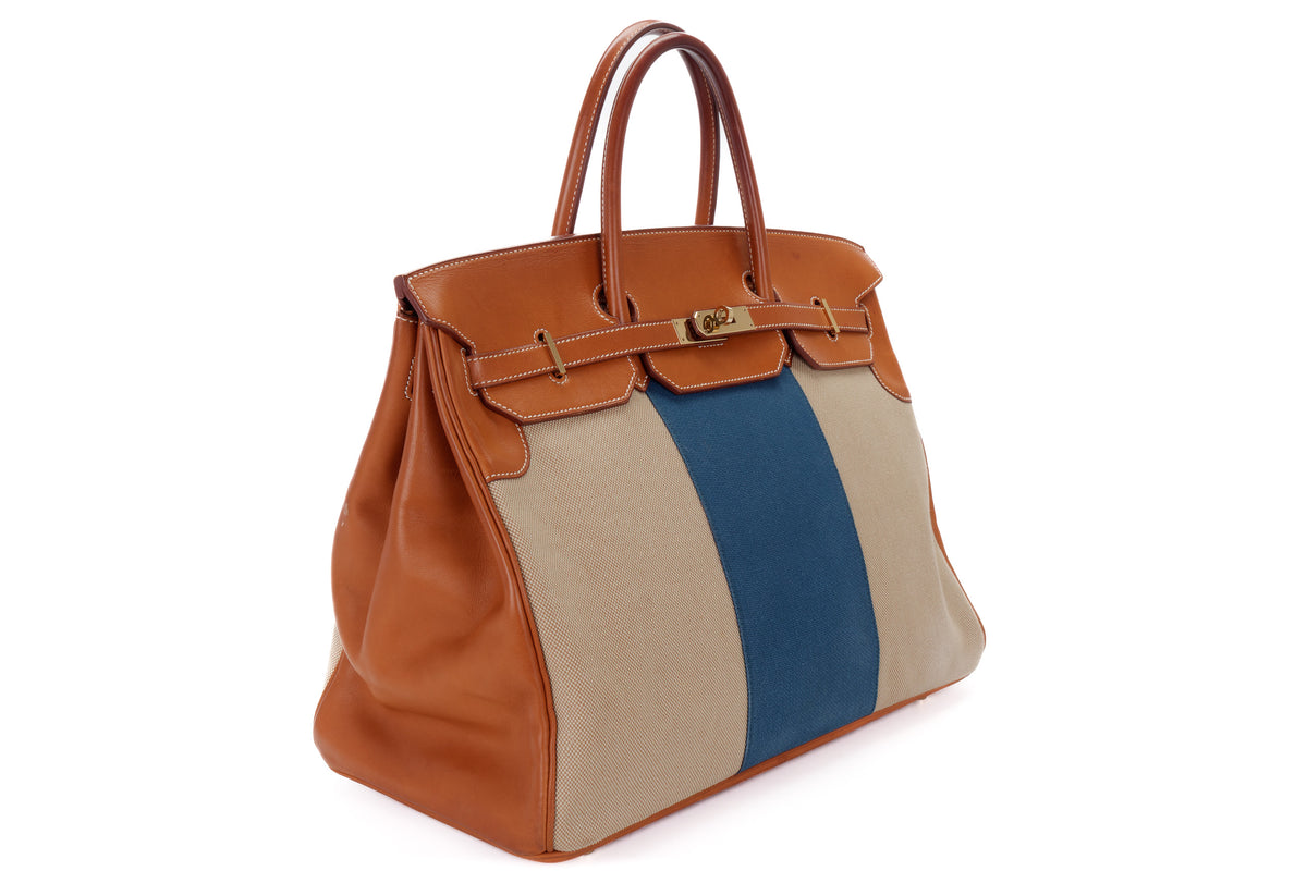 Hermès Birkin 40 Flag Canvas Permabrass Hardware - view 2
