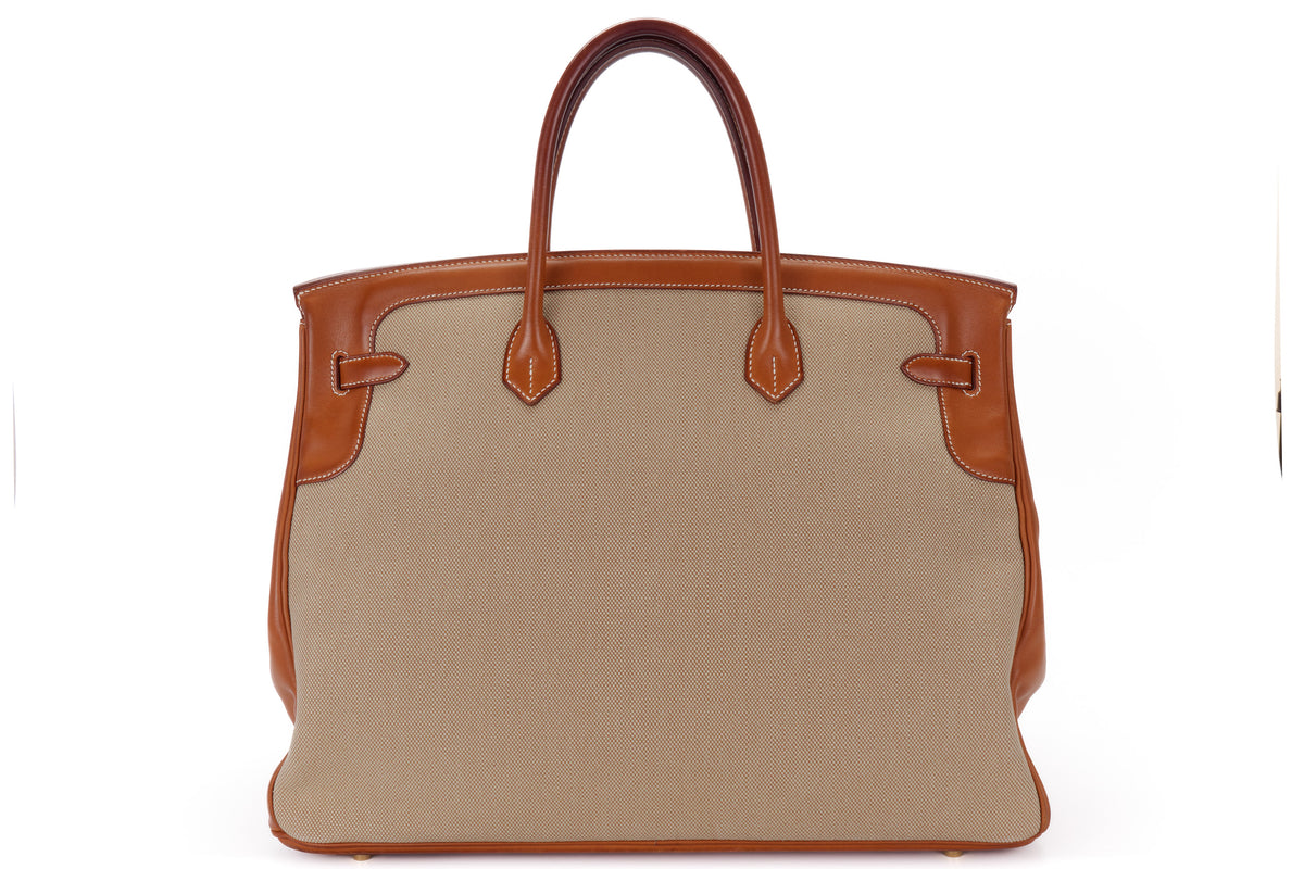 Hermès Birkin 40 Flag Canvas Permabrass Hardware - view 3