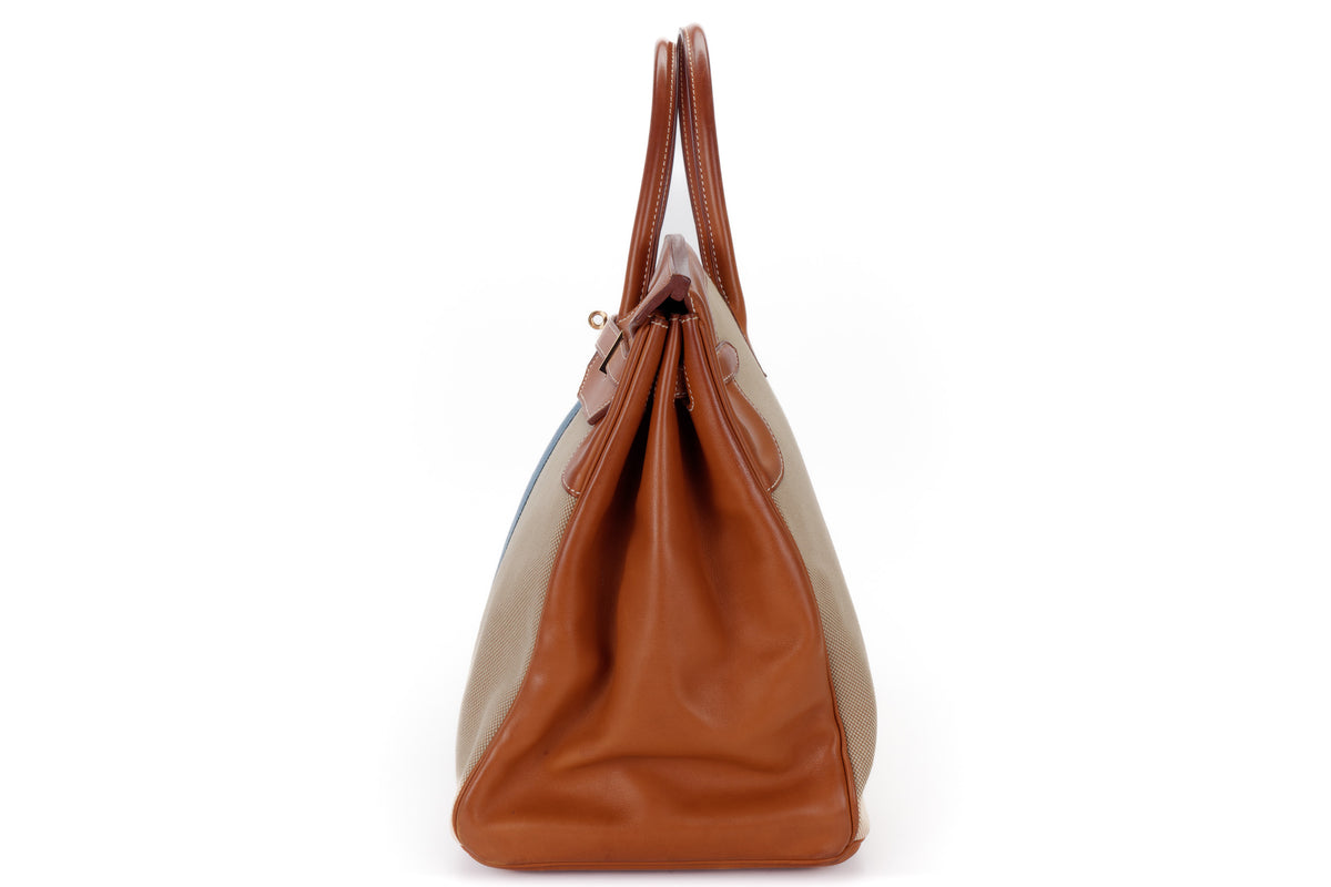 Hermès Birkin 40 Flag Canvas Permabrass Hardware - view 4