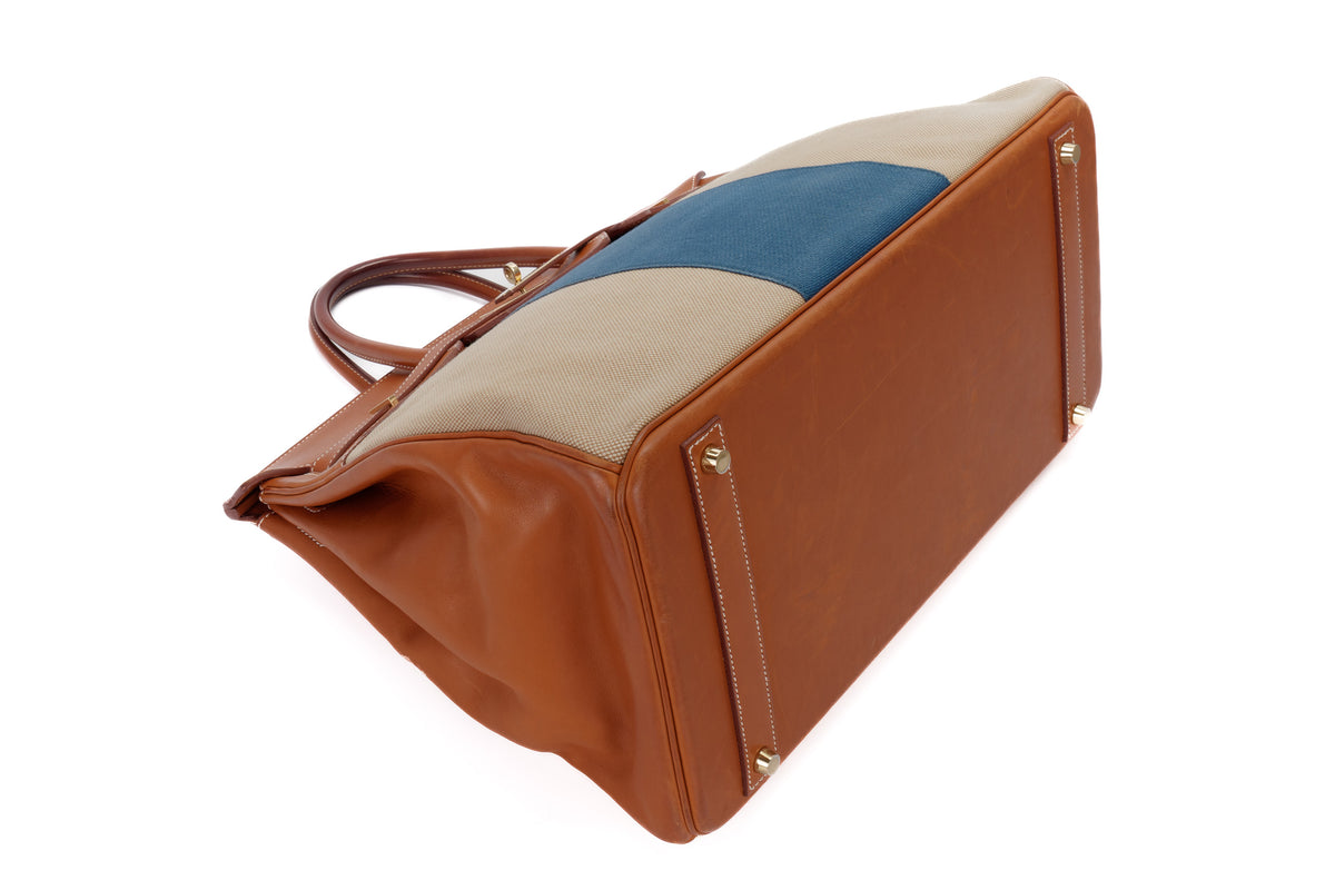 Hermès Birkin 40 Flag Canvas Permabrass Hardware - view 7
