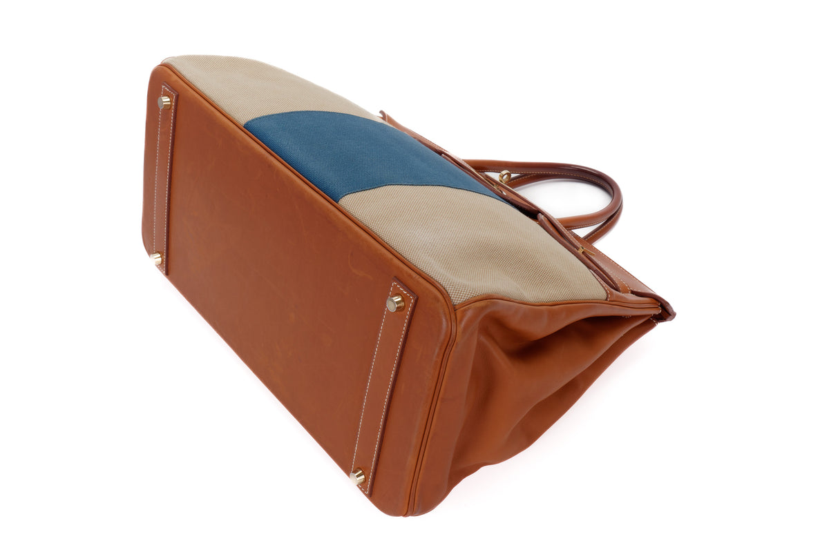Hermès Birkin 40 Flag Canvas Permabrass Hardware - view 8