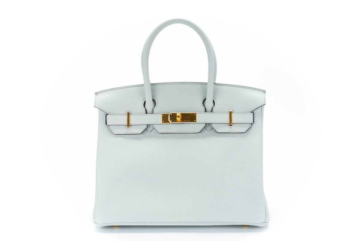 Hermès Birkin 30 Bleu Pale Clemence Gold Hardware - view 1