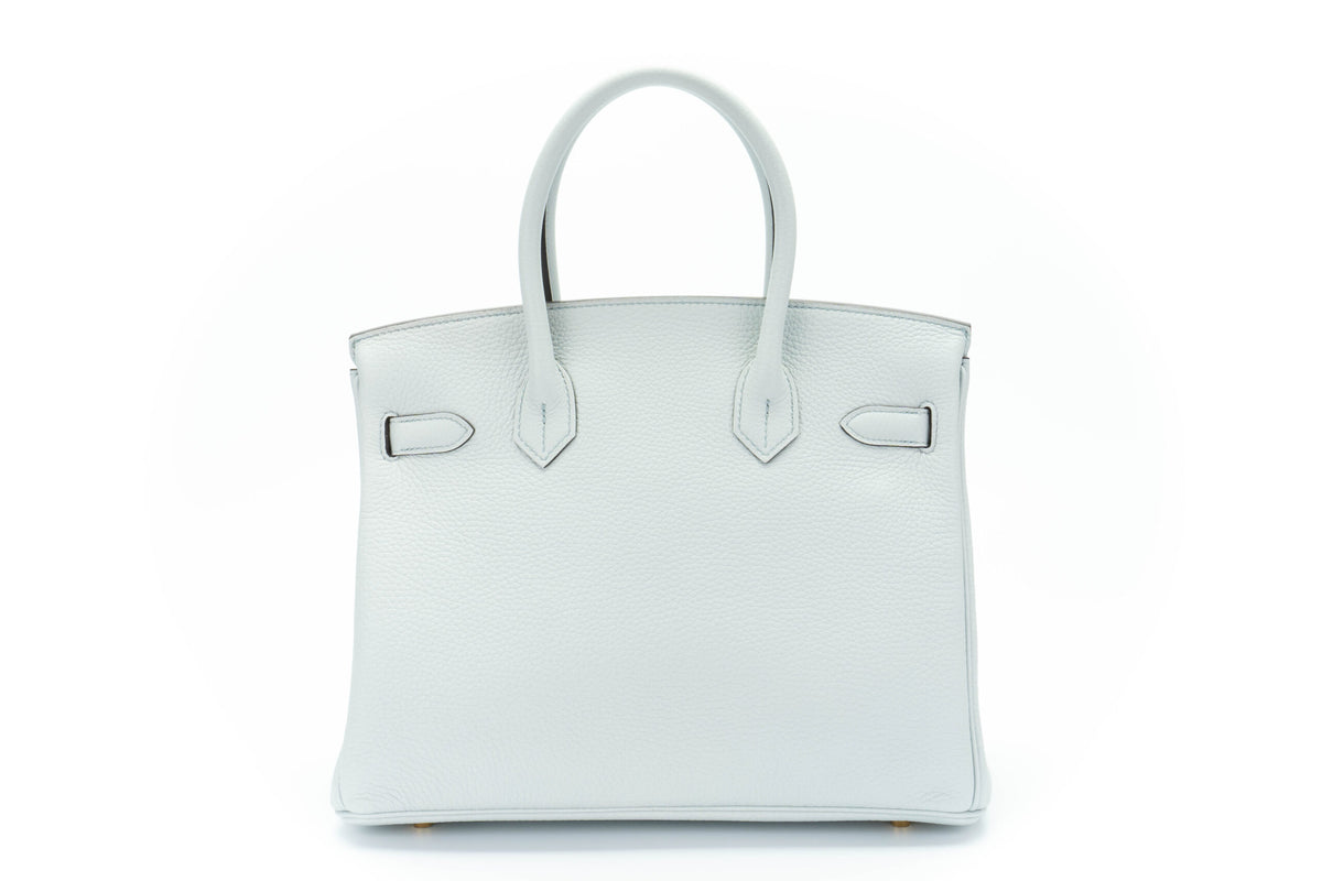 Hermès Birkin 30 Bleu Pale Clemence Gold Hardware - view 3