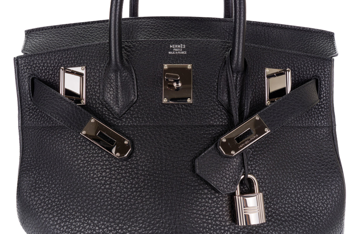 Hermès HAC Noir Clemence - view 14