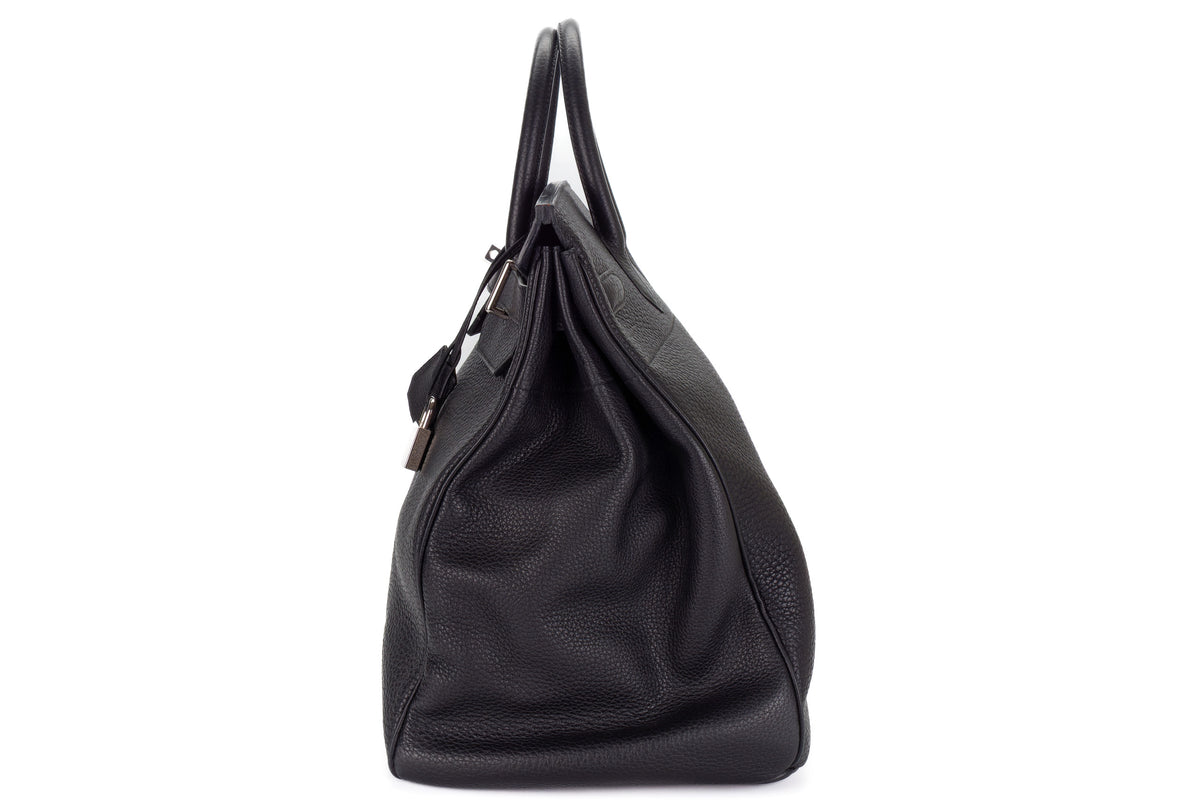 Hermès HAC Noir Clemence - view 4