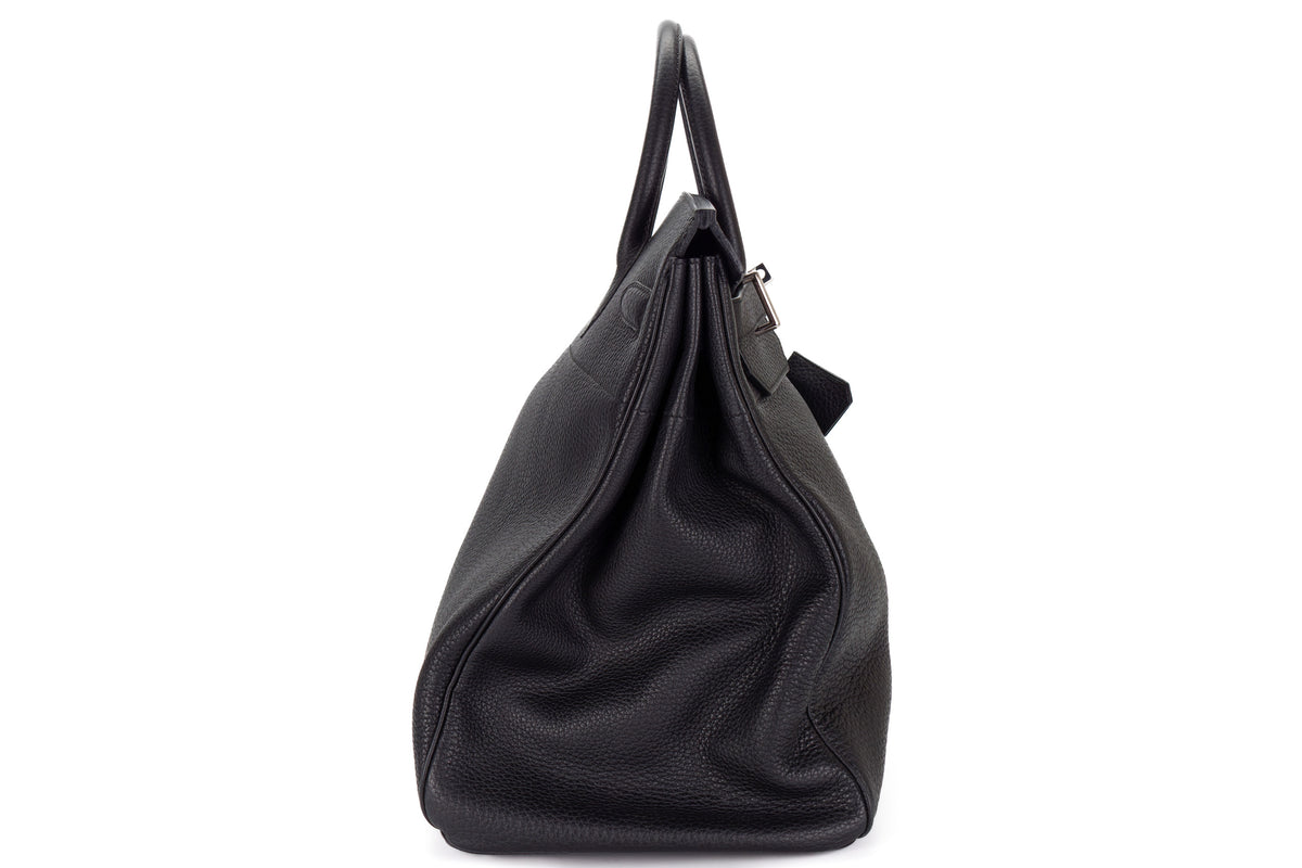 Hermès HAC Noir Clemence - view 5