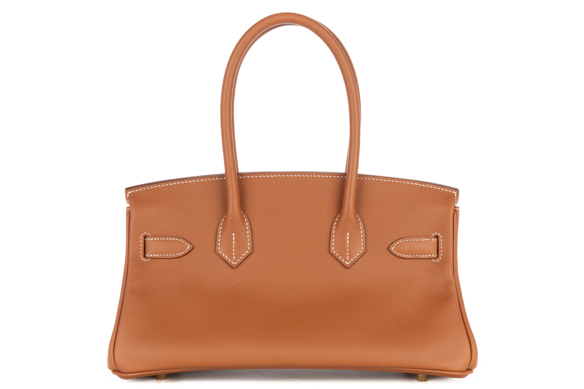 Hermès Shoulder Birkin 29 Gold Evercolor Gold Hardware - view 3