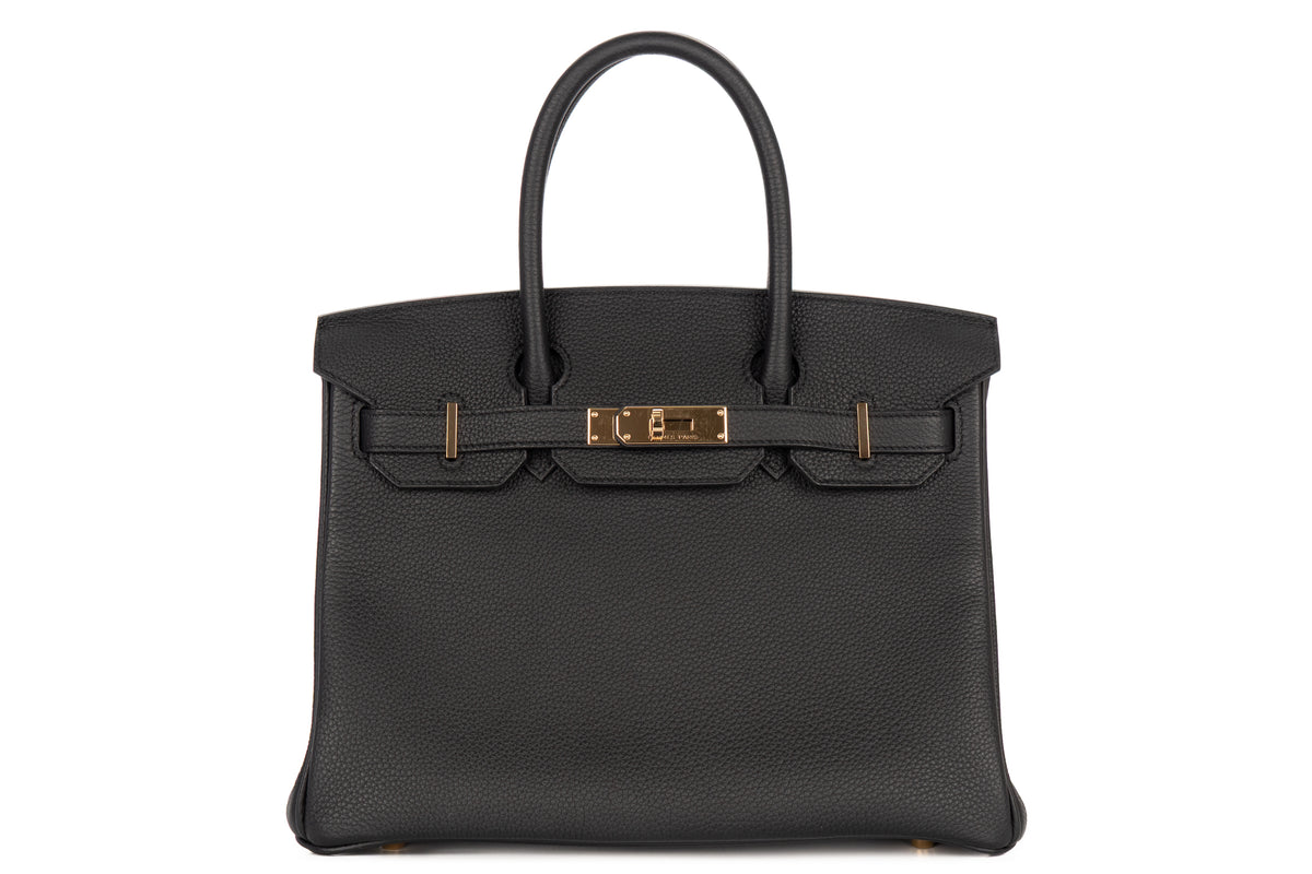 Hermès Birkin 30 Noir - Black Togo Permabrass Hardware - view 1