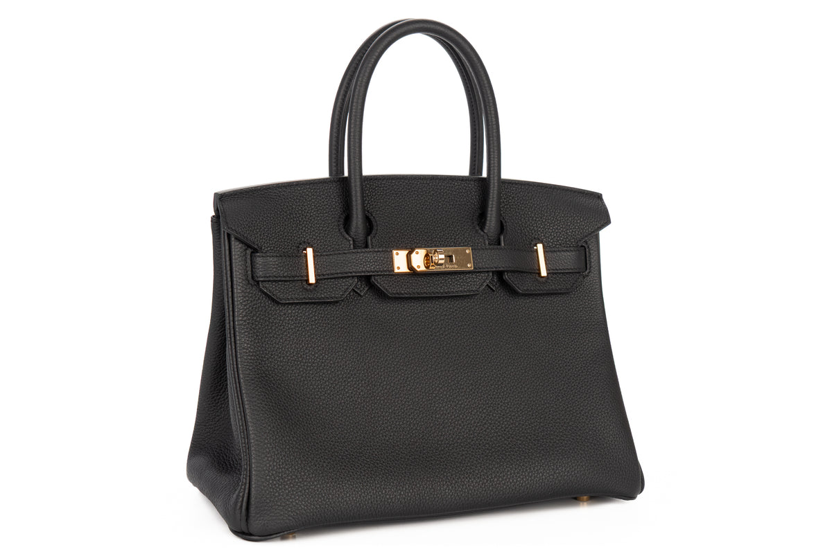 Hermès Birkin 30 Noir - Black Togo Permabrass Hardware - view 2