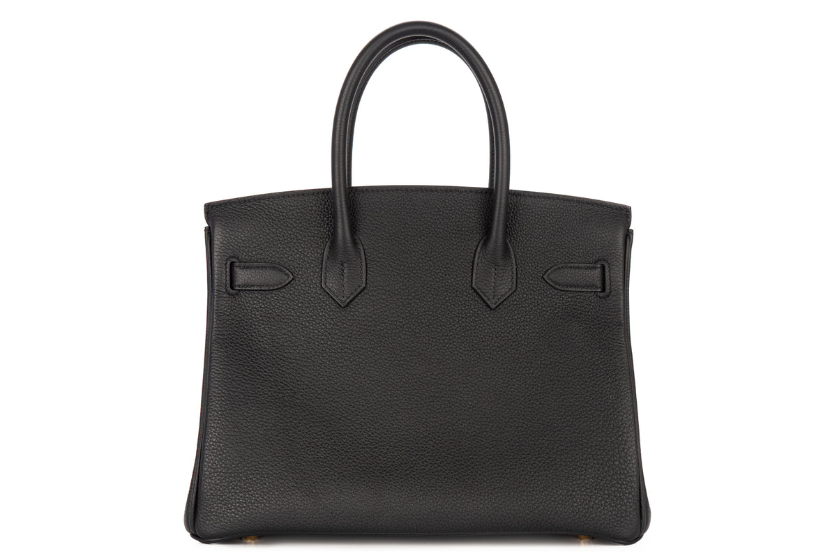 Hermès Birkin 30 Noir - Black Togo Permabrass Hardware - view 3