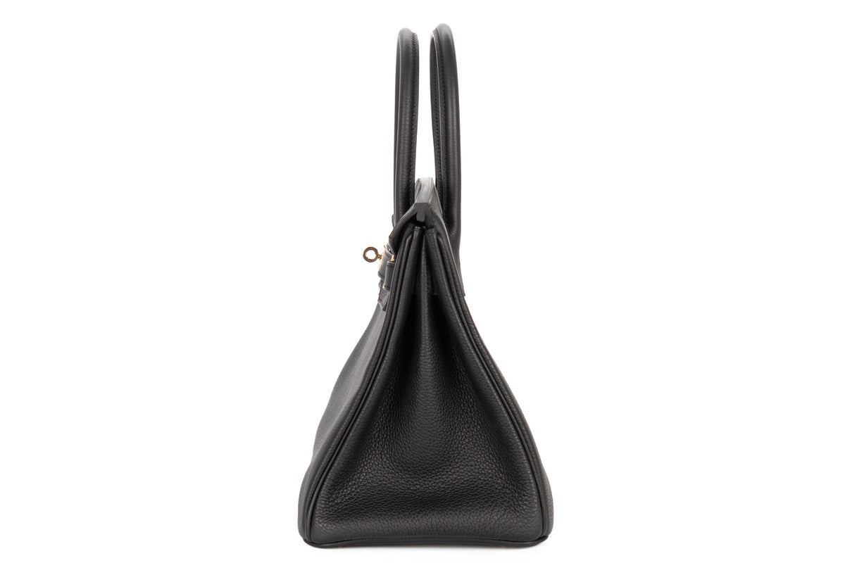 Hermès Birkin 30 Noir - Black Togo Permabrass Hardware - view 4