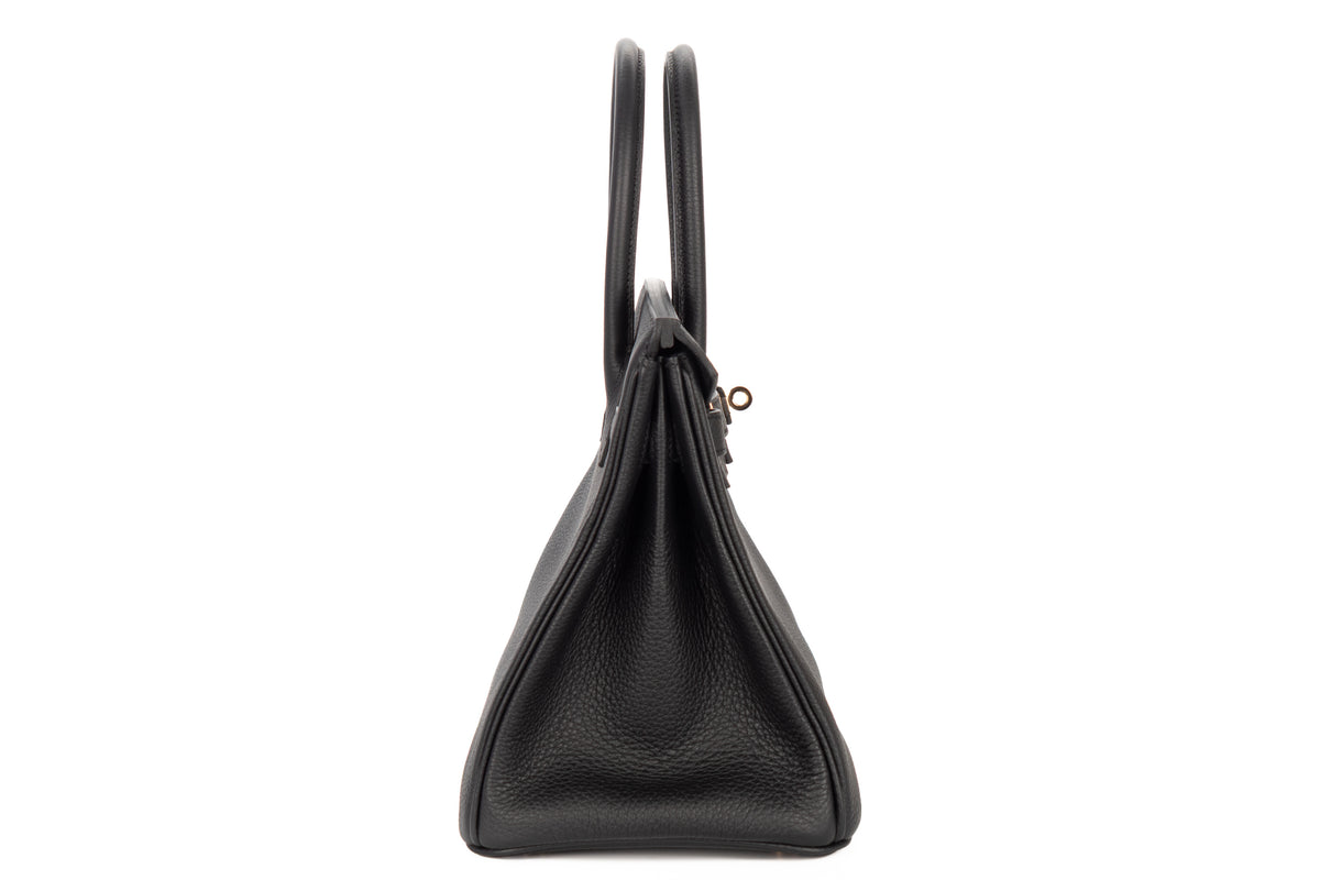 Hermès Birkin 30 Noir - Black Togo Permabrass Hardware - view 5
