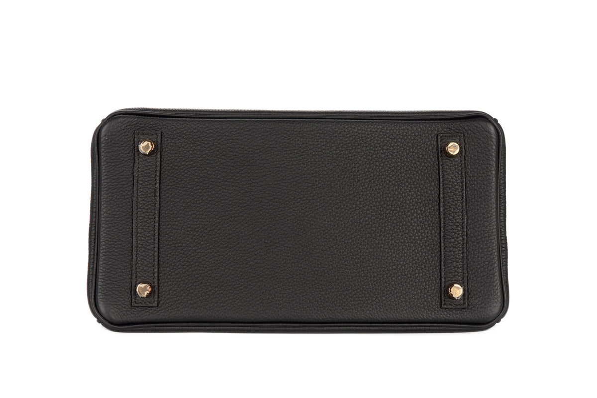 Hermès Birkin 30 Noir - Black Togo Permabrass Hardware - view 6