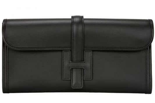 Hermès Jige Elan 29 Clutch – Black Swift Leather - Zeuskicks