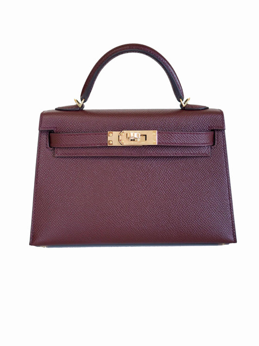 Hermès Kelly 20 – Rouge H Epsom Leather with Rose Gold Hardware - Zeuskicks