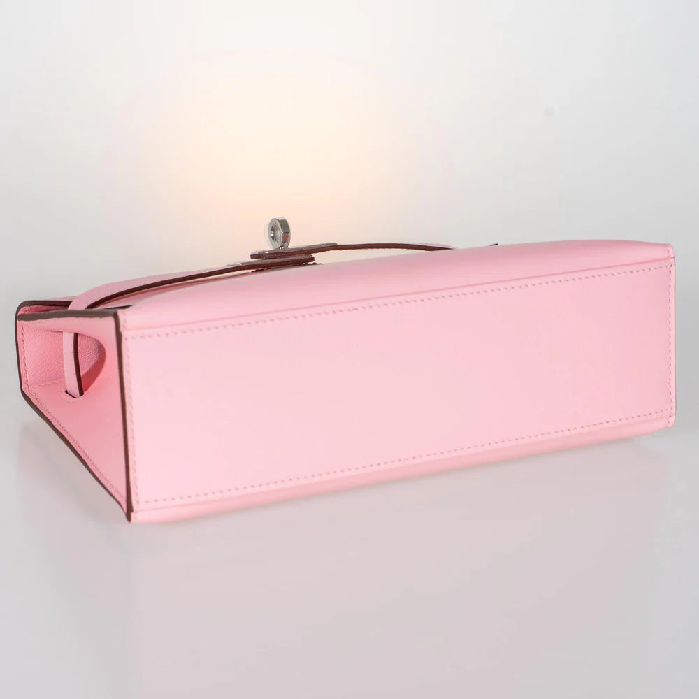 Hermès Kelly Mini Pochette – Rose Sakura Swift with Palladium Hardware - Zeuskicks