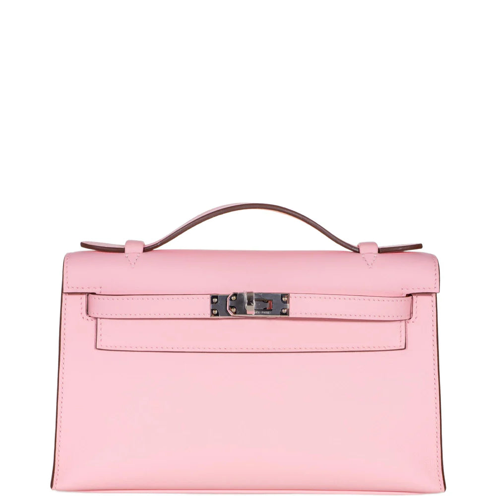Hermès Kelly Mini Pochette – Rose Sakura Swift with Palladium Hardware - Zeuskicks