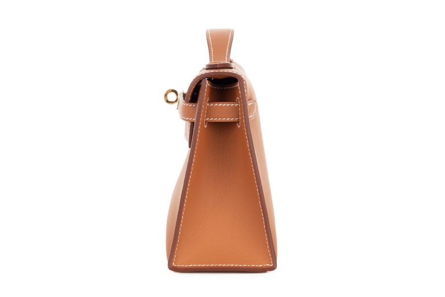Hermès Kelly Pochette – Gold Swift Leather with Gold Hardware - Zeuskicks
