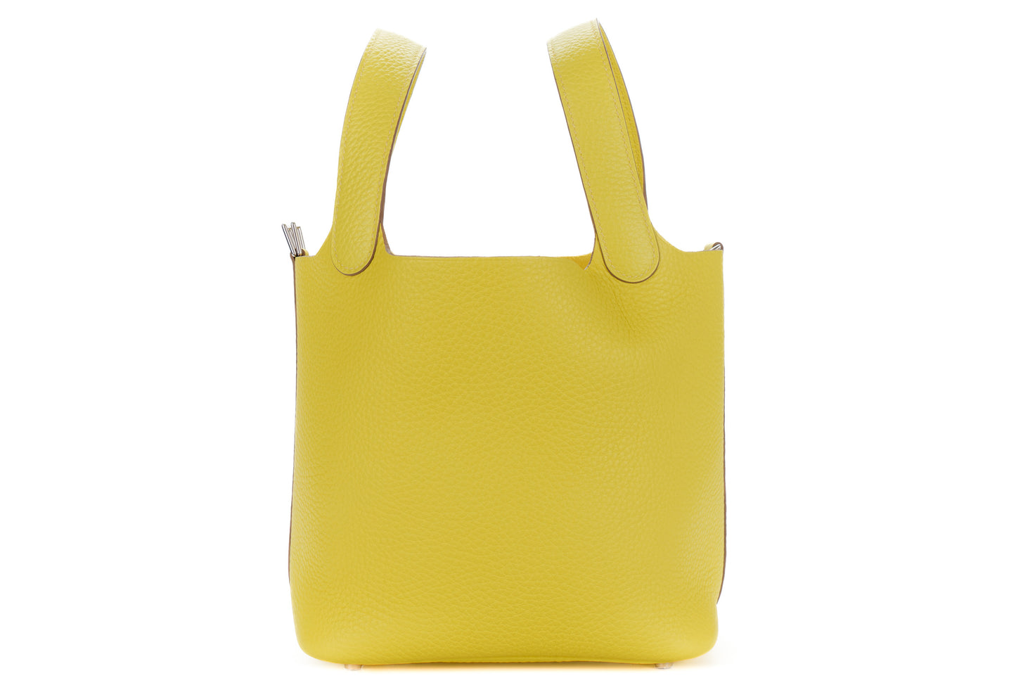 Hermès Picotin 18 Lime Clemence Leather Palladium Hardware