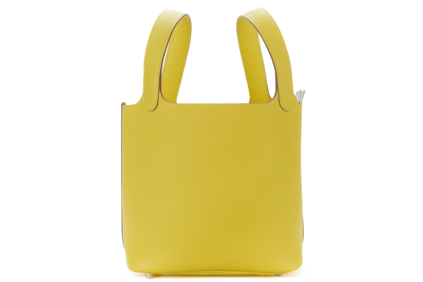 Hermès Picotin 18 Lime Clemence Leather Palladium Hardware