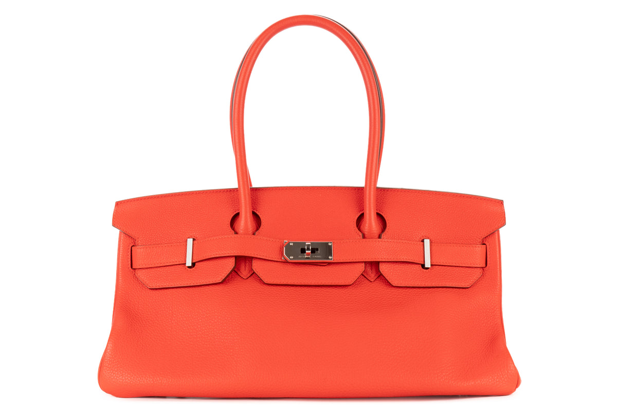 Hermès Shoulder Birkin 42 Rose Jaipur Togo Palladium Hardware - view 1