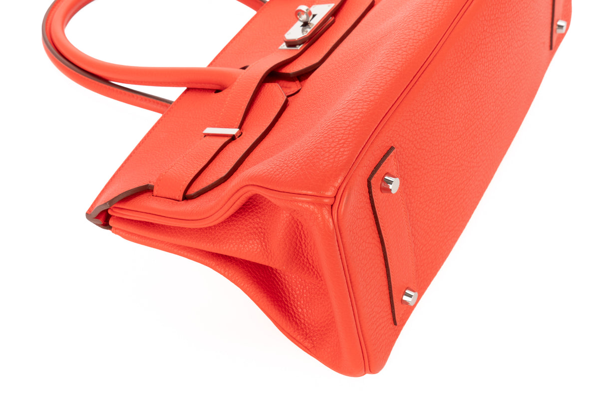 Hermès Shoulder Birkin 42 Rose Jaipur Togo Palladium Hardware - view 10