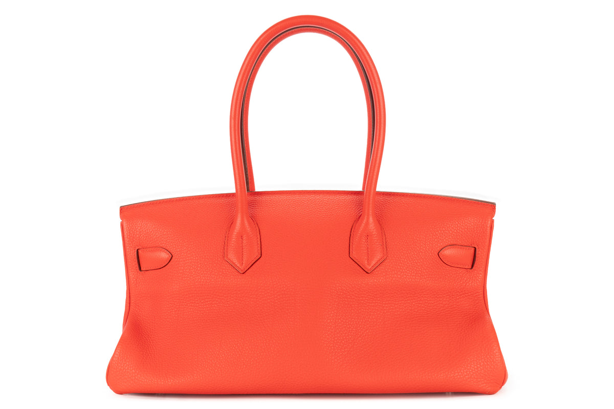 Hermès Shoulder Birkin 42 Rose Jaipur Togo Palladium Hardware - view 3