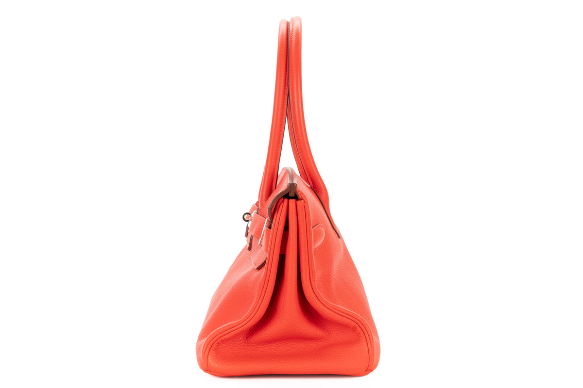 Hermès Shoulder Birkin 42 Rose Jaipur Togo Palladium Hardware - view 4