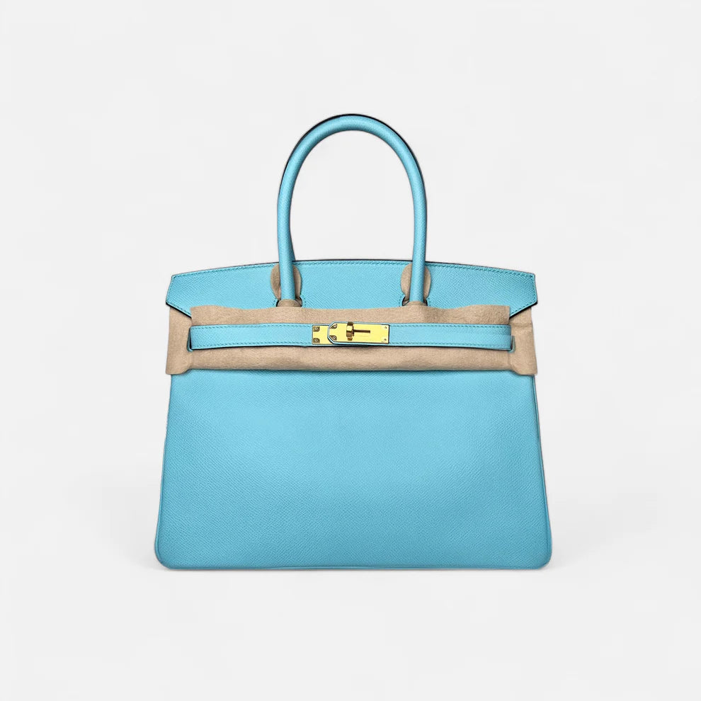 Hermès Birkin 30 – Blue Atoll Epsom Leather with Gold Hardware (GHW) - Zeuskicks