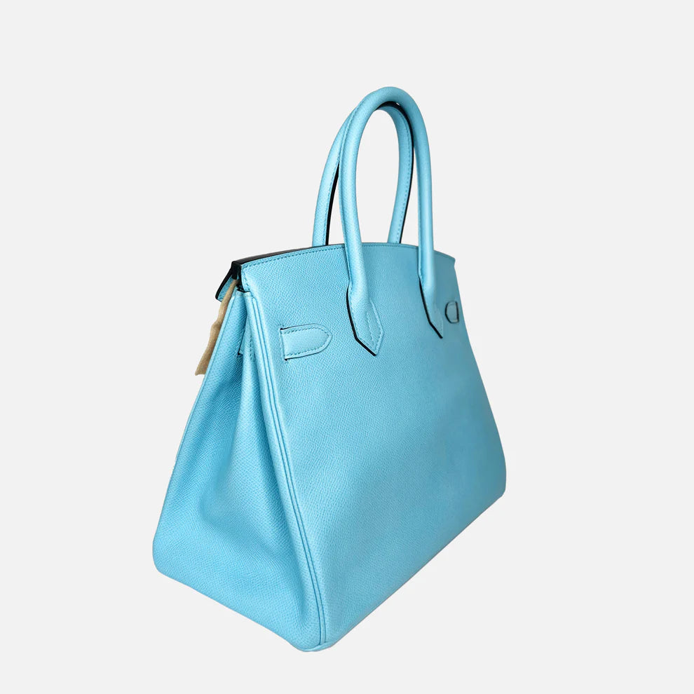 Hermès Birkin 30 – Blue Atoll Epsom Leather with Gold Hardware (GHW) - Zeuskicks