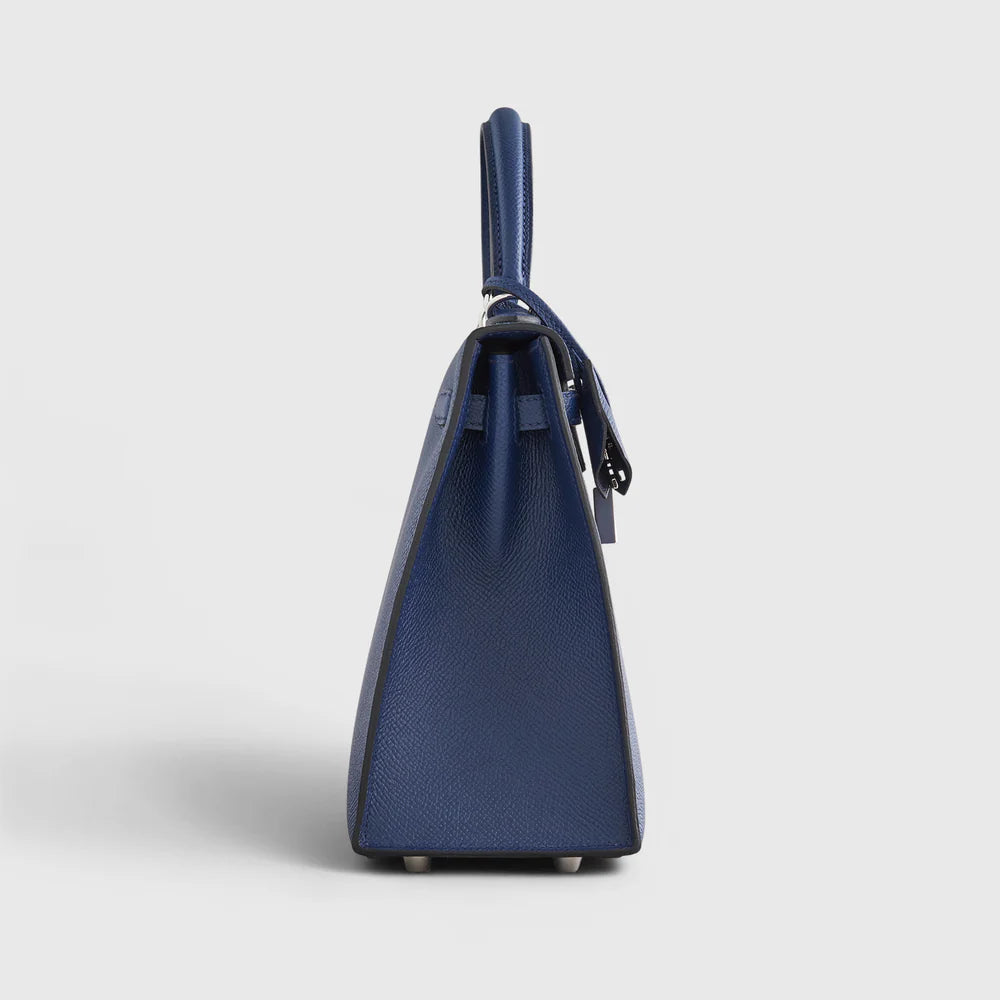 Hermès Kelly Sellier 25 – Blue Navy Epsom with Palladium Hardware