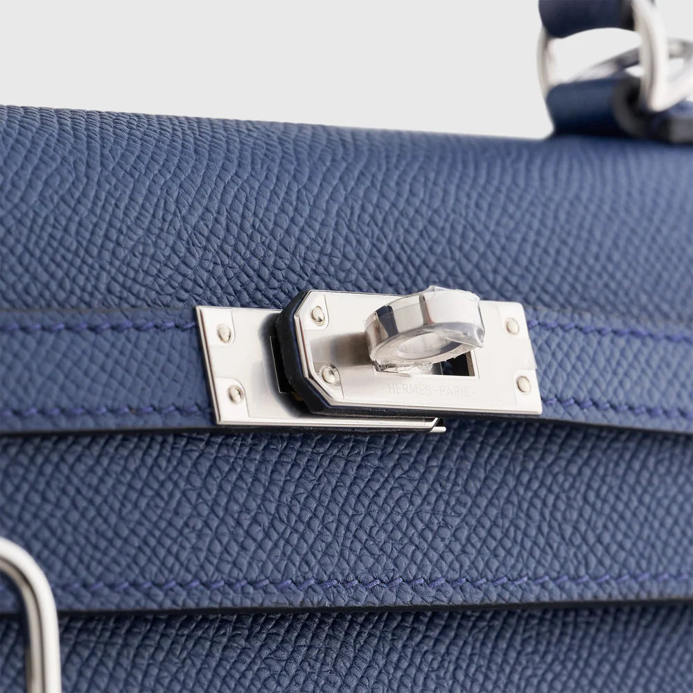 Hermès Kelly Sellier 25 – Blue Navy Epsom with Palladium Hardware