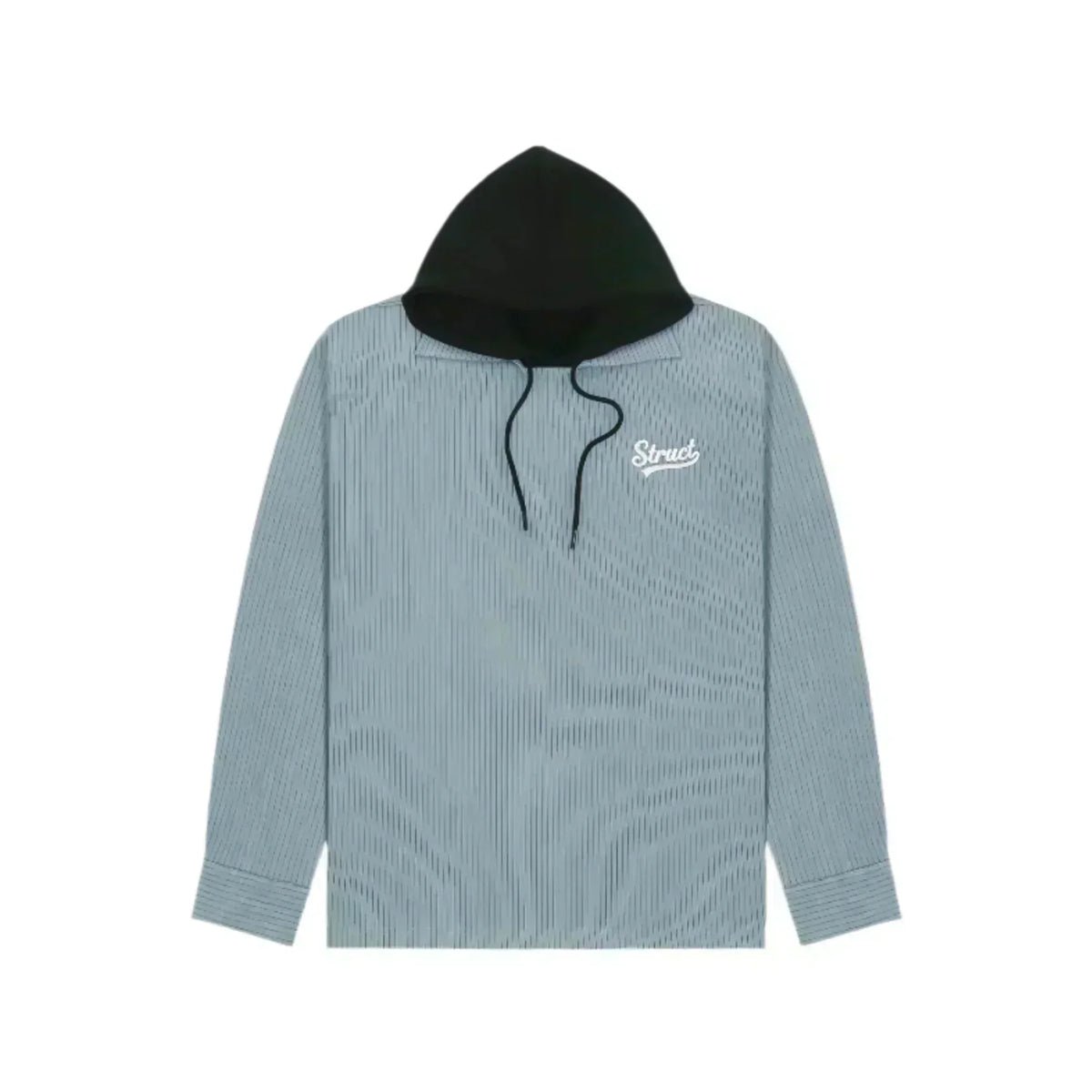 BINARY PINSTRIPE DETACHABLE HOODIE by STRUCT