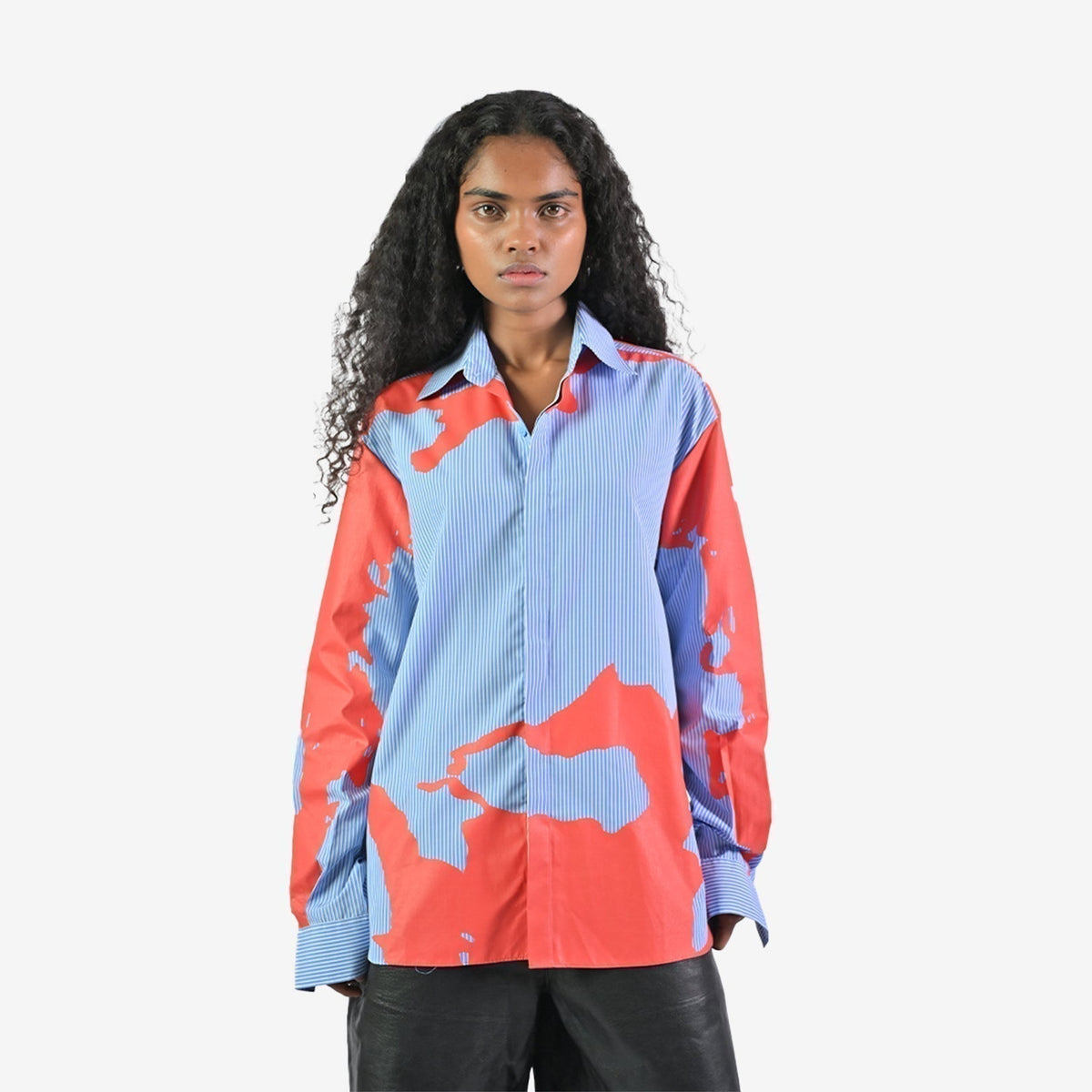 HUEMN flesh shirt - Pinstriped by HUEMN