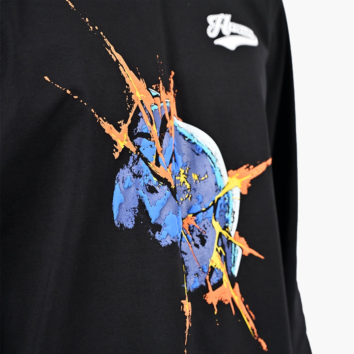 Blue marble bomb t-shirt by HUEMN