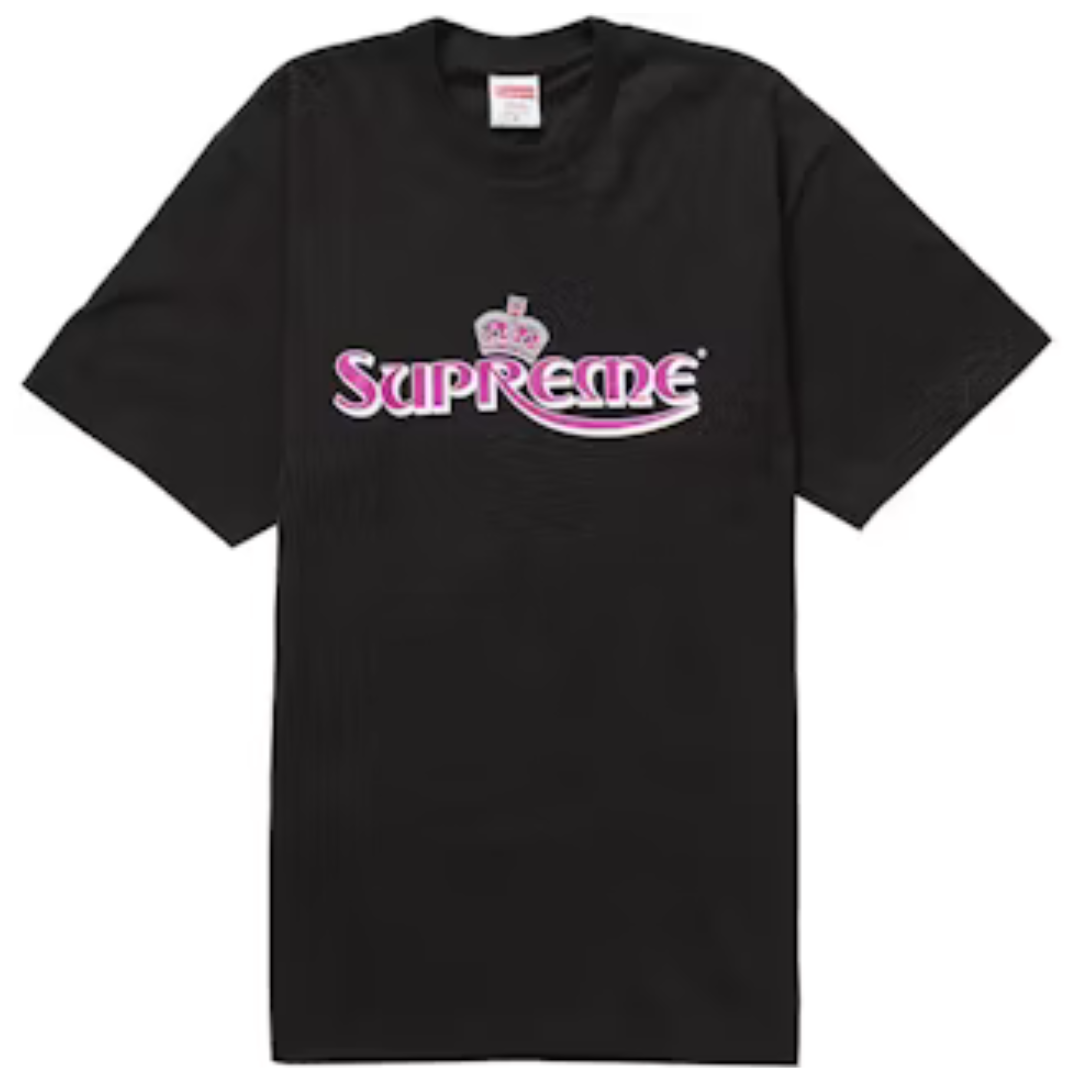 SUPREME CROWN TEE BLACK by SUPREME