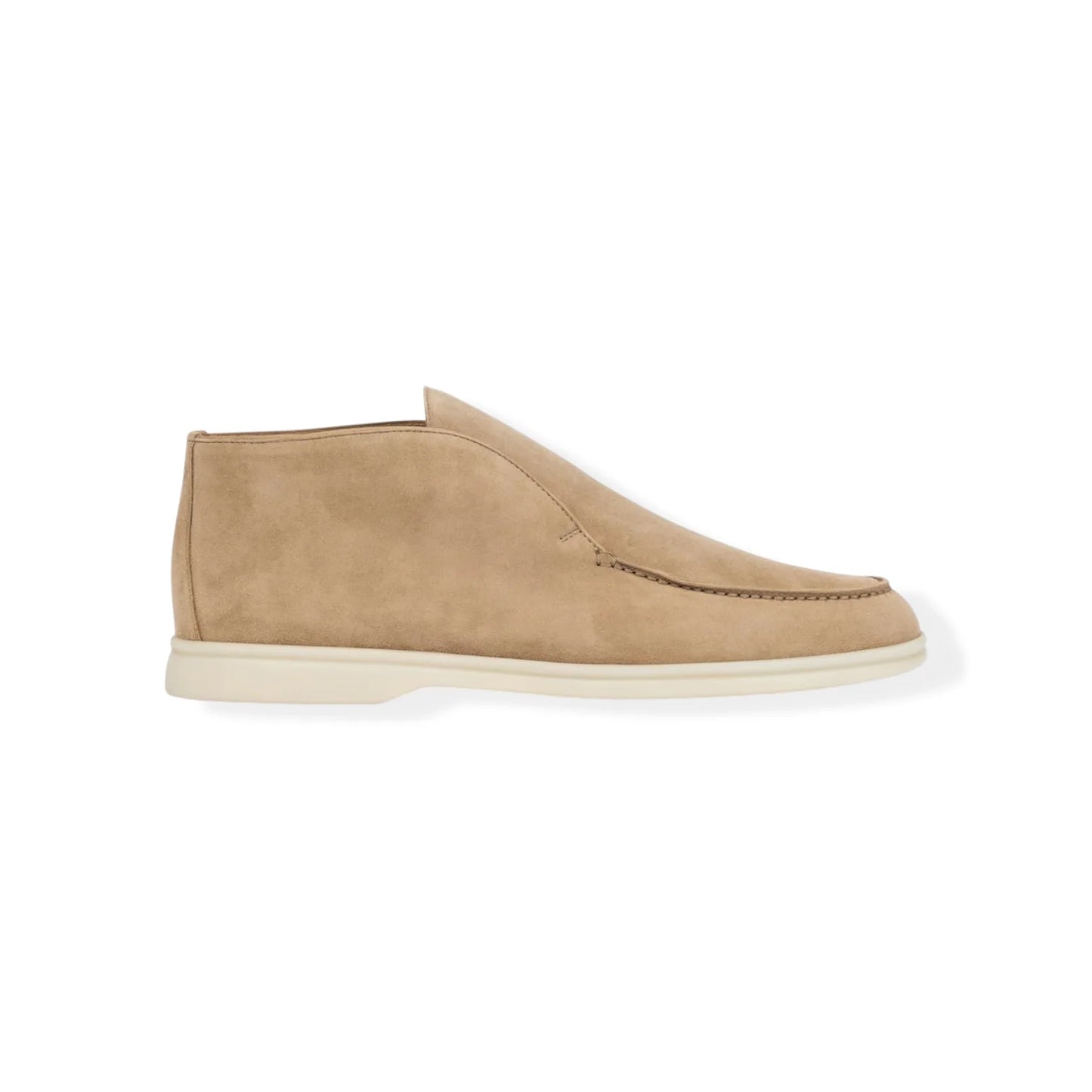 Loro Piana Openwalk Mid-Top Loafers – Light Woodsmoke Suede Edition