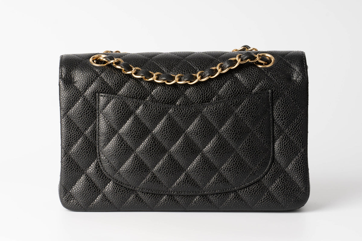Chanel Small Classic Flap Black Caviar - view 3
