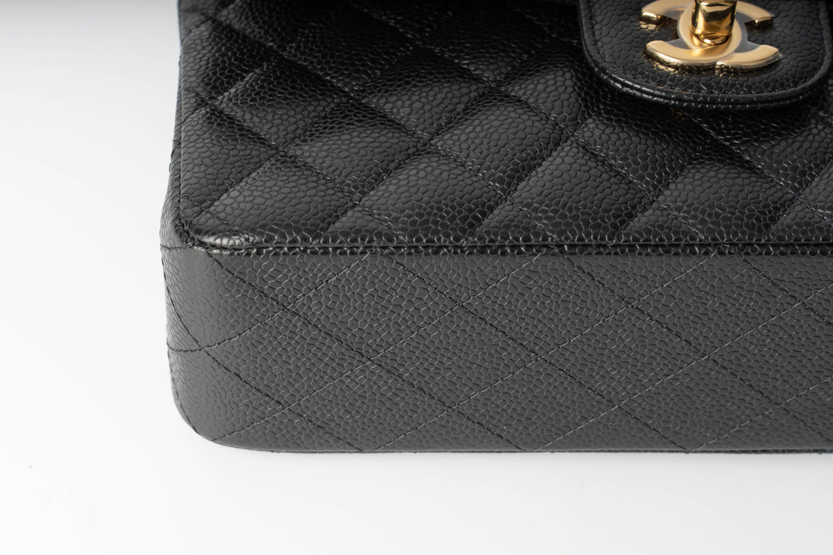 Chanel Small Classic Flap Black Caviar - view 7