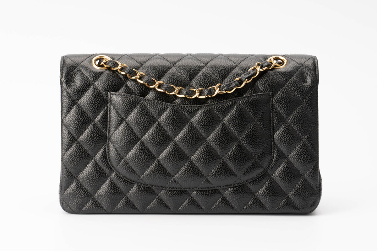 Chanel Medium Classic Flap Black Caviar - view 3